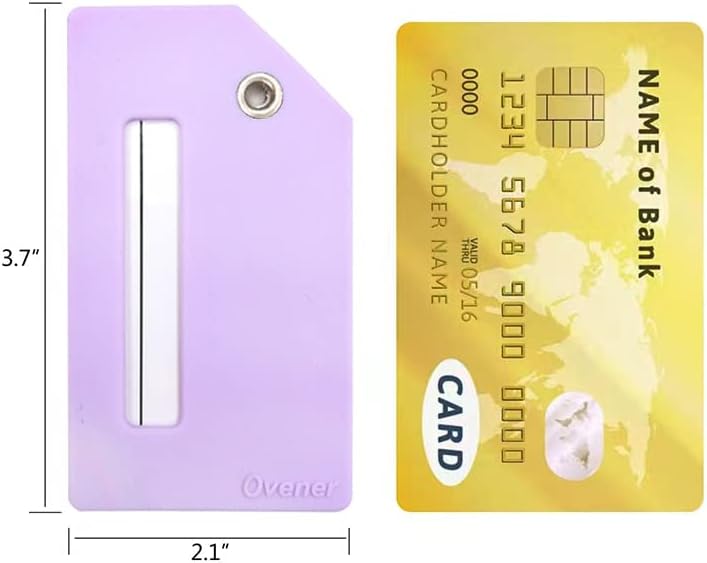 5Pack Silicone Luggage Tag with Name ID Card Perfect to Quickly Spot Luggage Suitcase by Ovener