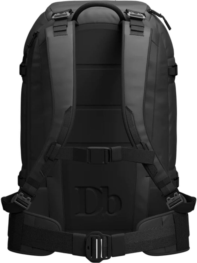 Db Journey Ramverk Pro Backpack - Lightweight, Heavy Duty Camera Backpack for Photographers with Laptop Compartment, Water-Resistant Camera Bag with Roller Bag Hook Up System, 32L - Blackout