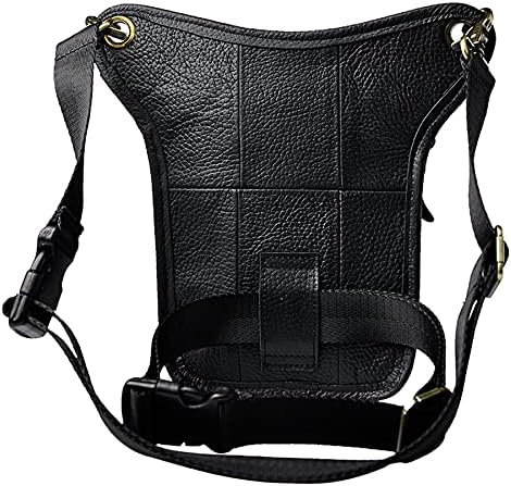 Leather Waist Pack Drop Leg Bag for Men Women Belt Bumbag Multi-Purpose Motorcycle Bike Outdoor