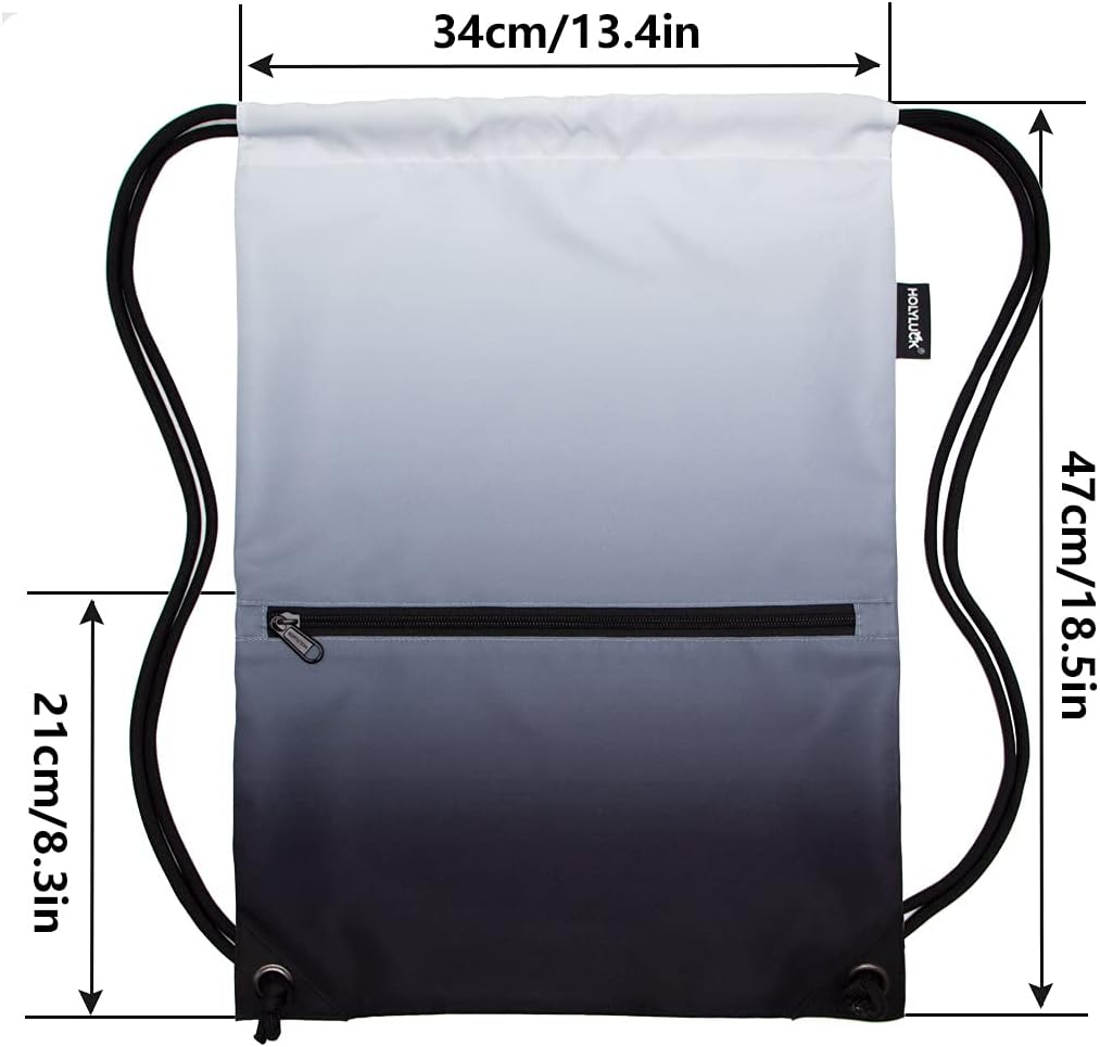 HOLYLUCK Drawstring Backpack Bag Sport Gym Sackpack
