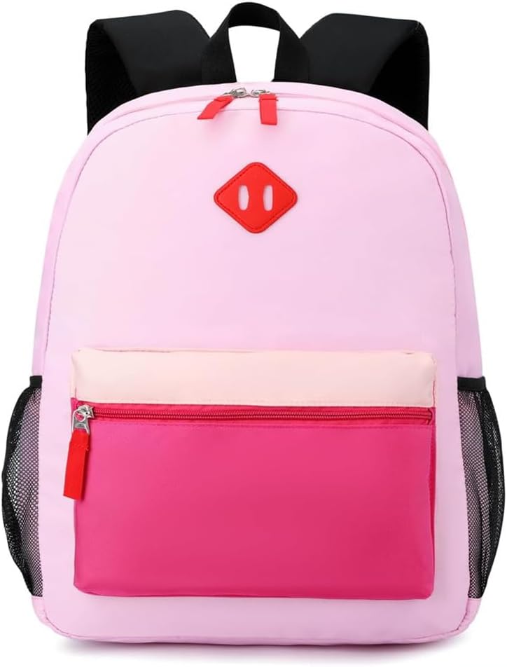 Preschool Backpack Kindergarten Toddler School Backpacks 2-4 Years for Boys and Girls with Chest Buckle (Pink Purple, Small-12 H(not Fit Folder))