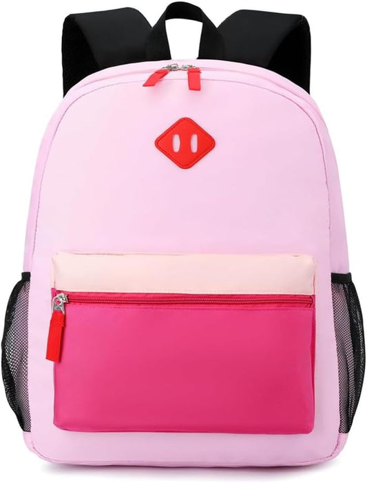 Preschool Backpack Kindergarten Toddler School Backpacks 2-4 Years for Boys and Girls with Chest Buckle (Pink Purple, Small-12 H(not Fit Folder))