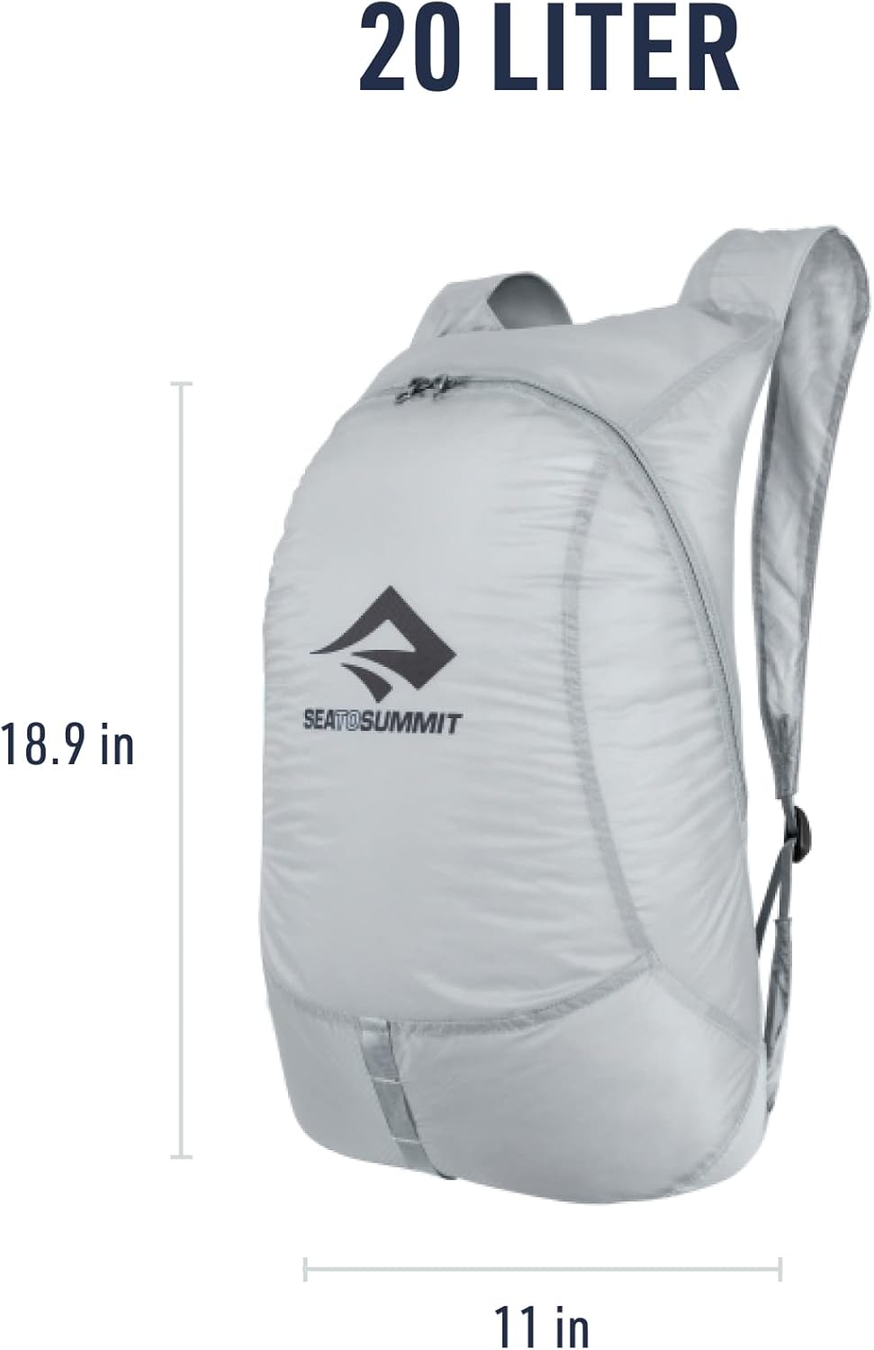 Sea to Summit Ultra-Sil Ultralight Day Pack, 20-Liter, HighRise Grey