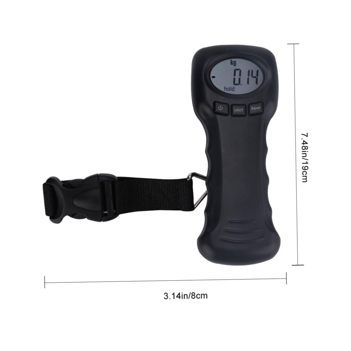 LIFKOME Travel Scale Luggage Weight Digital Luggage Scale Compact and Convenient for Fishing Portable Backlit (Black)
