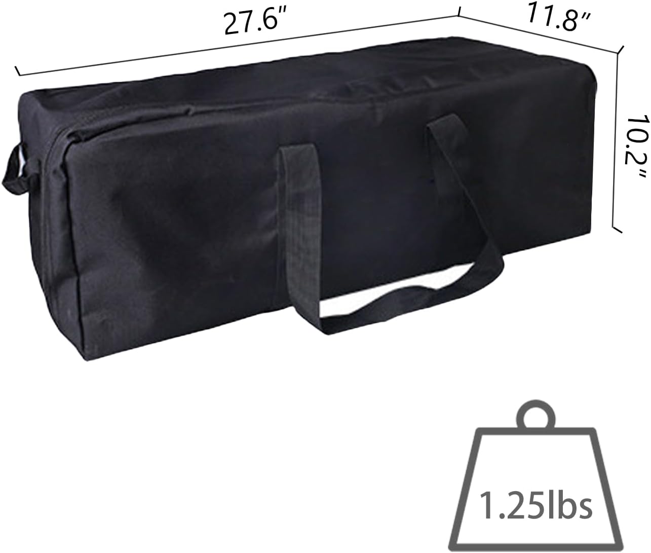 Portable Foldable Lightweight Luggage Heavy Duty Sports Storage Bag Travel Duffle Bag for Hiking, Camping & Gym Equipment Bag for Team Coaches (27.6 * 11.8 * 10.2 inches)