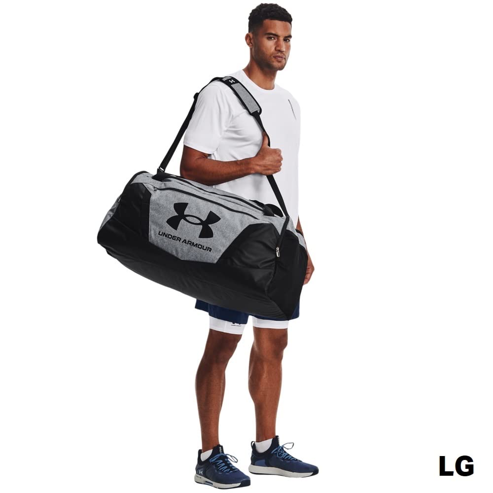 Under Armour Undeniable 5.0 Duffle, Pitch Gray Medium Heather/Black, Medium