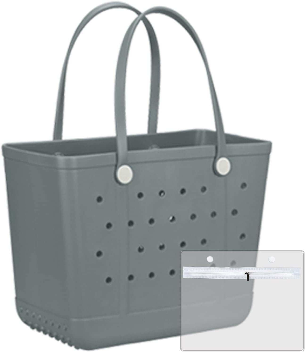 Tote Bag for Women - Large Rubber Beach Bag, Medium Waterproof Sandproof Travel Tote Bags for Beach Outdoor Sports
