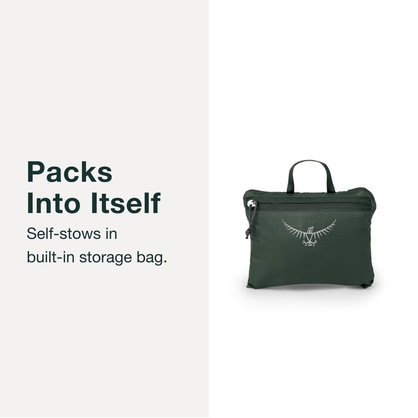 Osprey Ultralight Collapsible Stuff Pack - Lightweight, Packable Travel Backpack — Extra Bag For