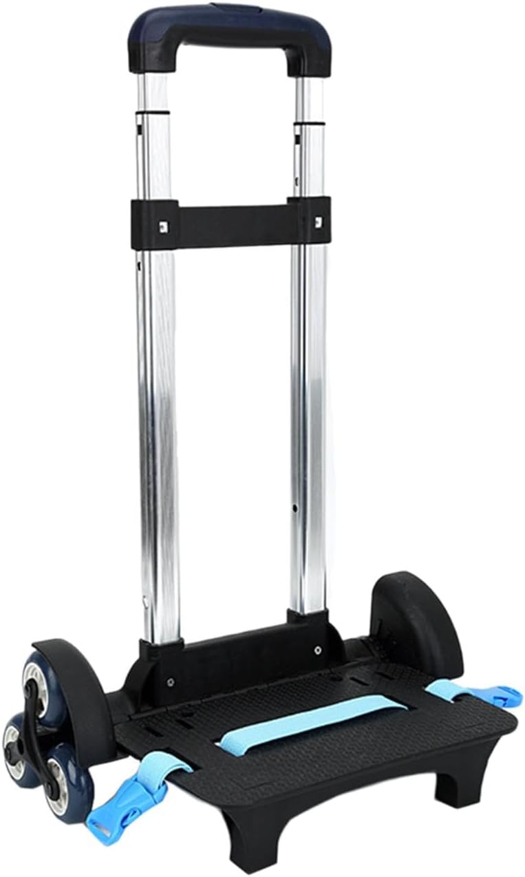 Generic Compact Rolling Luggage Cart for Easy Travel, 6 Wheels Blue, 40cm/65cm/90cm