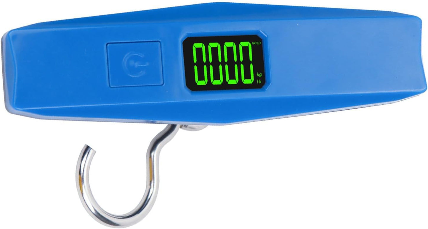 50kg T Handle Weight Tester With Peels Function & Not Slip Grip Handheld Travel Scale With LCD Display For Suitcases Business Use Commercial Easy Carrying Digital Hanging Scale
