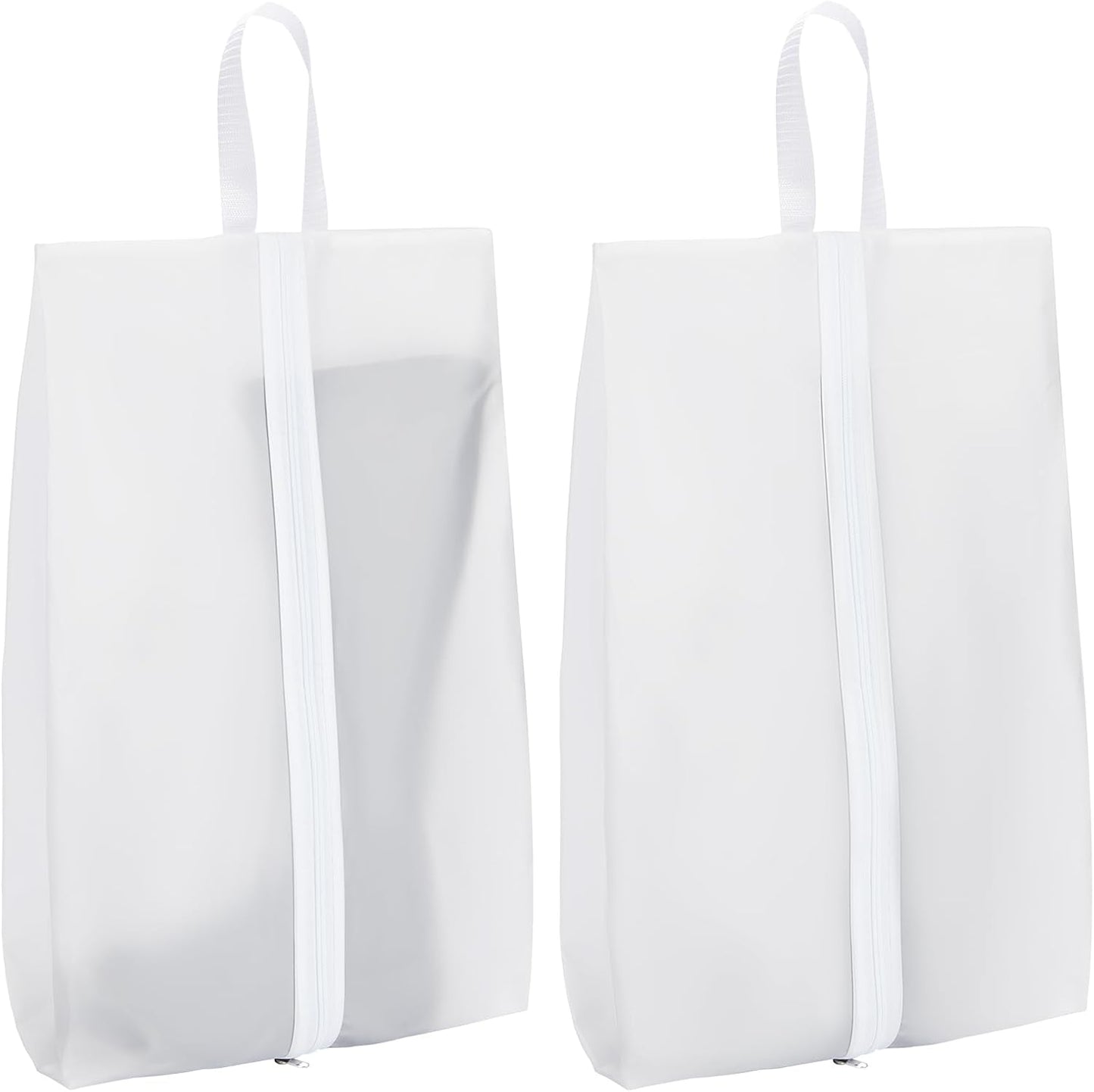 Vorspack Shoe Bags for Travel - 2 Pack Extra Large Transparent Shoe Organizer with Handle Dustproof Shoe Bag Reusable Shoe Storage Bags for Men & Women