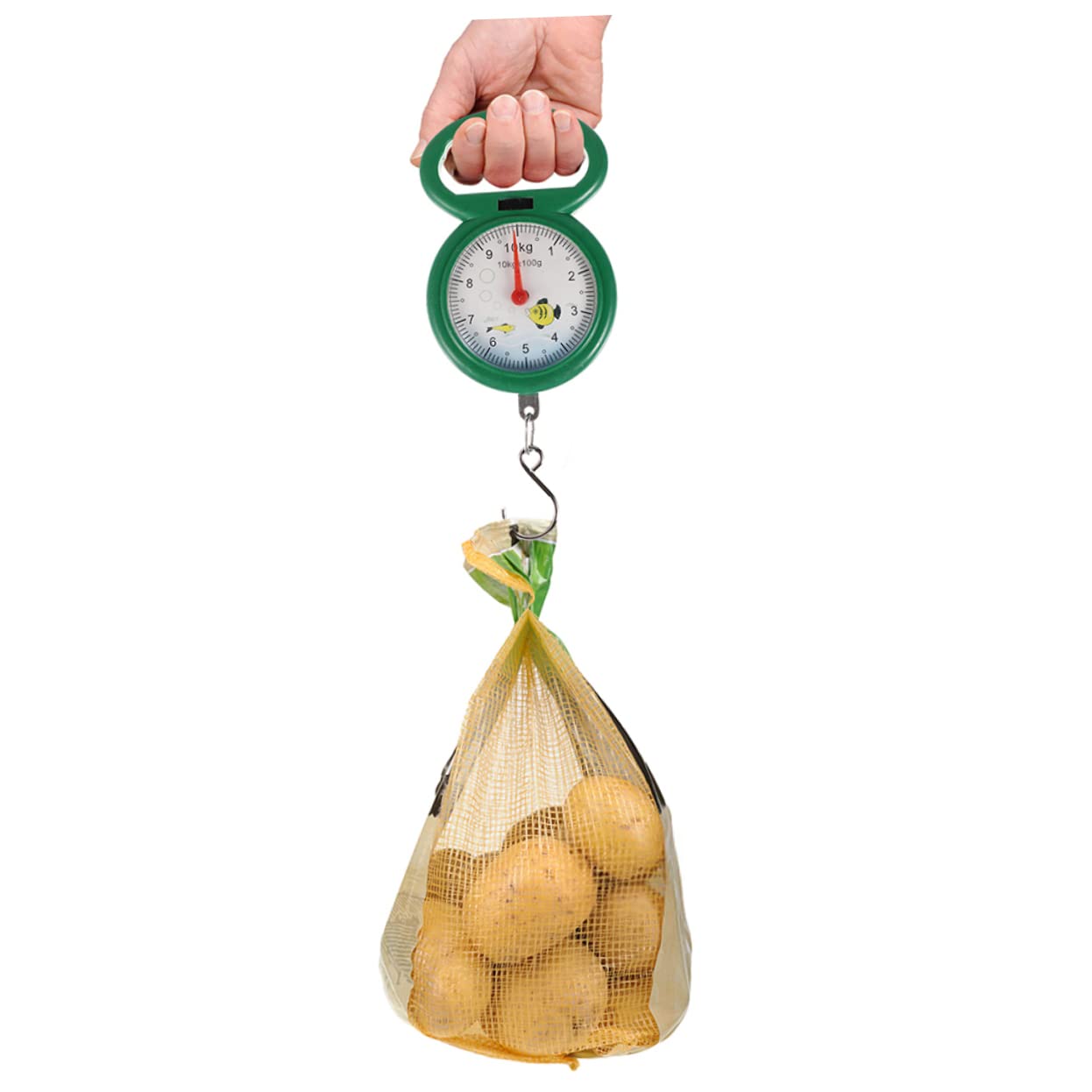 4pcs Hanging Scale Weight Scale for Luggage Baggage Hook Handheld Random Color