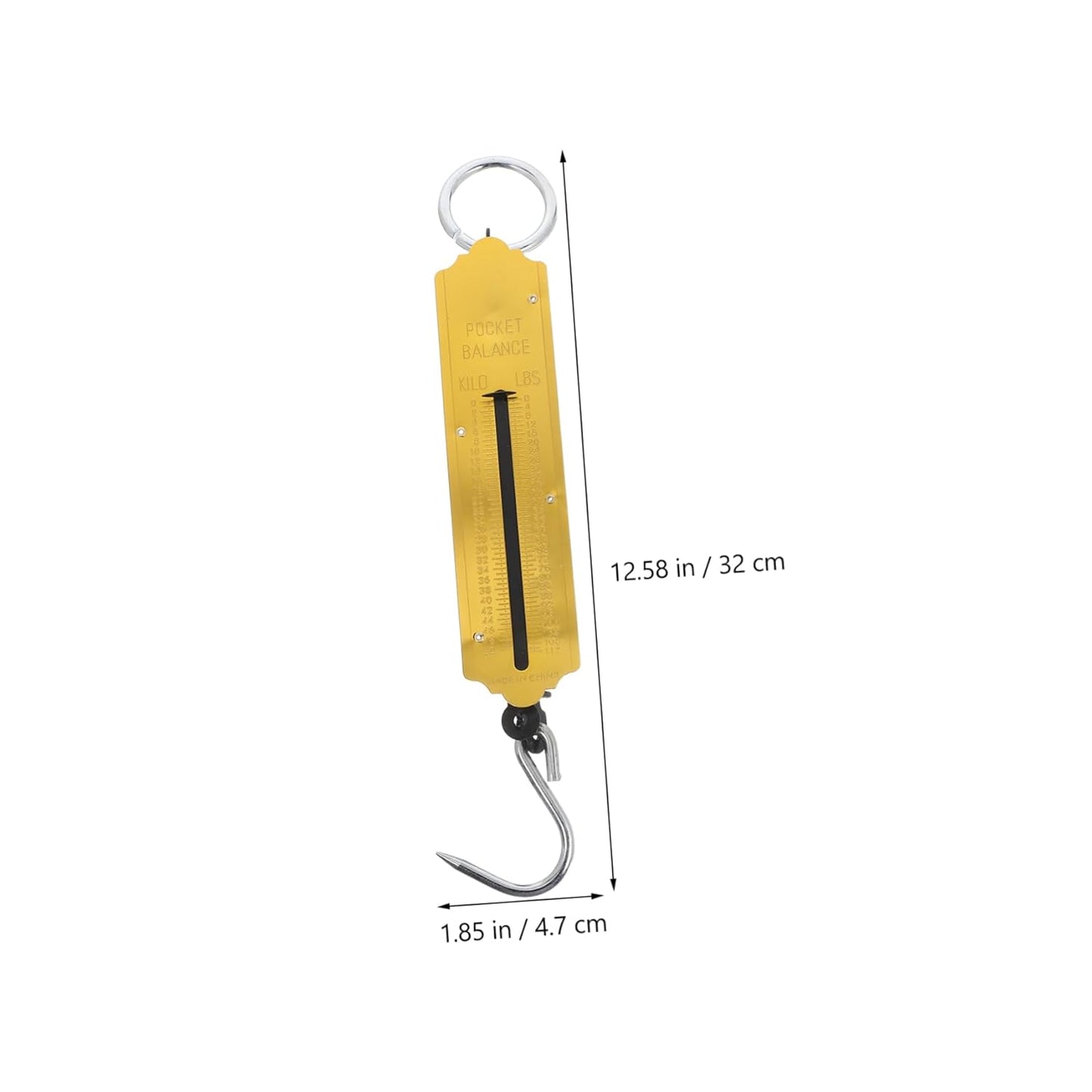Zerodeko 2pcs Mechanical Hook Scale Portable Hanging Produce Scale for Body Weight Luggage