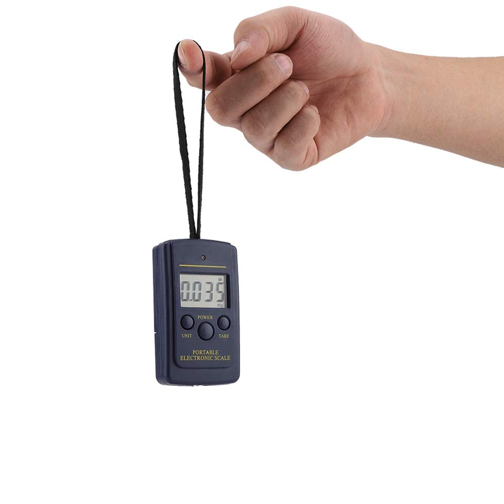 Digital Hanging Scale, 50kg/10g Portable Electronic Scale with Large LCD Display Hideable Hook for Luggage Travel Bag