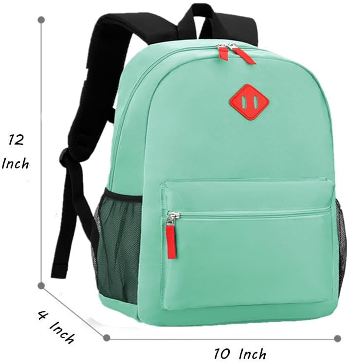 Preschool Backpack Kindergarten Toddler School Backpacks Primary School Backpack for Boys and Girls with Chest Buckle (Light Green, Small-12 H(not Fit Folder))