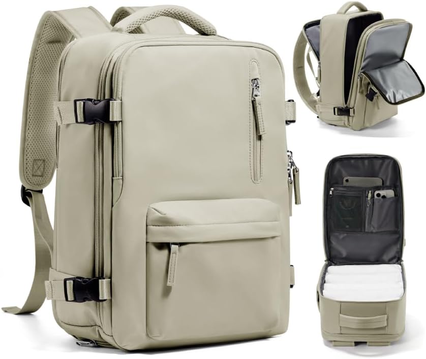 WONHOX Large Travel Backpack Carry on Flight Approved Laptop Work Business Backpack for Women Men Mochila de Viaje