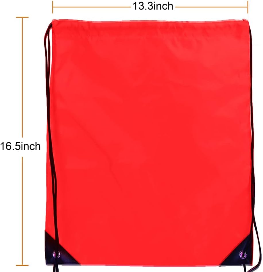 Bulk Drawstring Bags, Polyester Draw String Bags, Gym Sports Cinch Bag Drawstring Backpack for