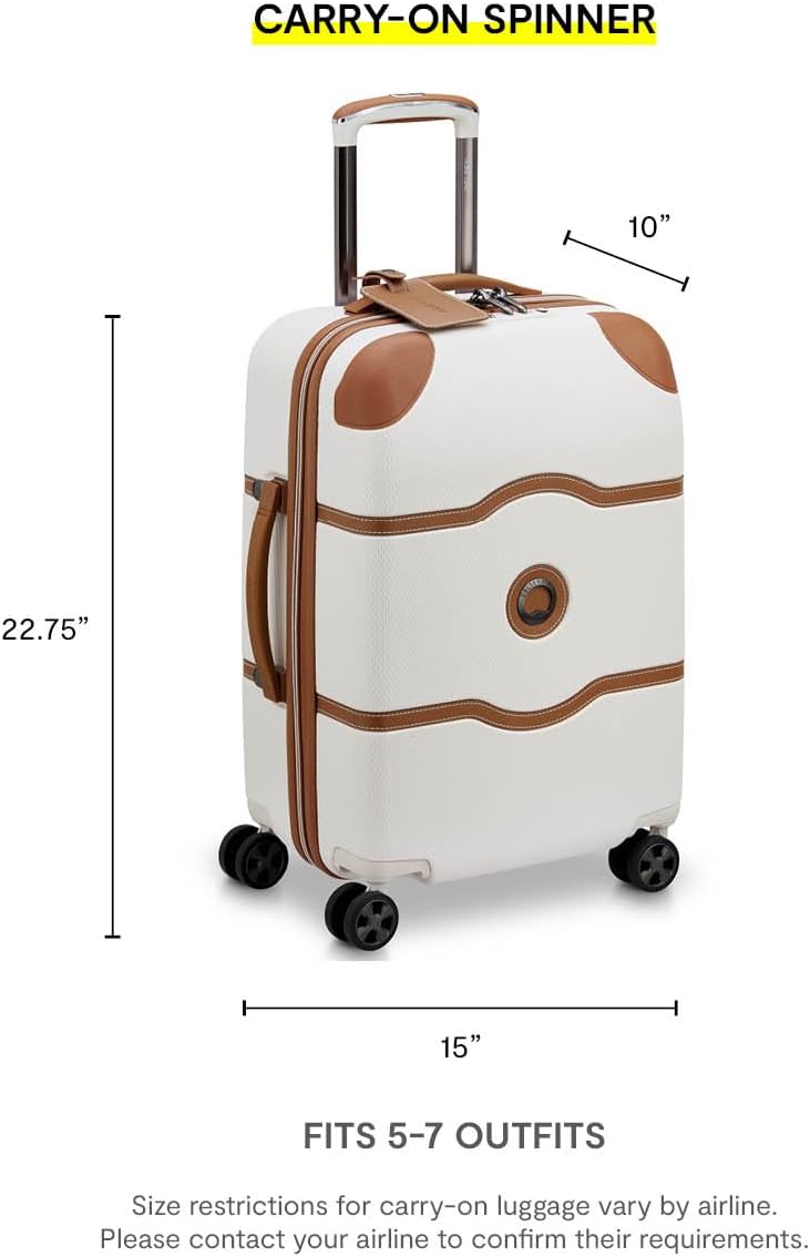 DELSEY PARIS Chatelet Air 2.0 Hardside Luggage with Spinner Wheels, Chocolate Brown, 2 Piece Set, (20/28)