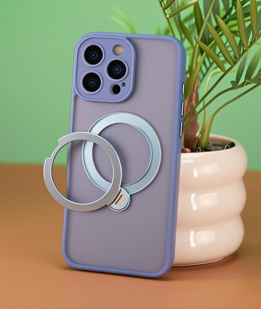 360° Spin Magnetic Stand for iPhone 16 Pro Max Case, [Fit for MagSafe][Military Protection][Full Camera Protection] Adjustable Kickstand iPhone Case for iPhone 16 Pro Max 6.9", Blue