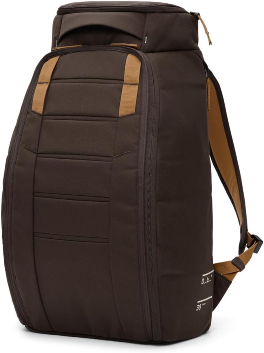 Db Journey The Hugger - Durable Travel Backpack with Laptop Compartment for Work & Gym, Luggage Backpack with Roller Bag Attachment, Full-Zip Main Compartment, 30L - Espresso