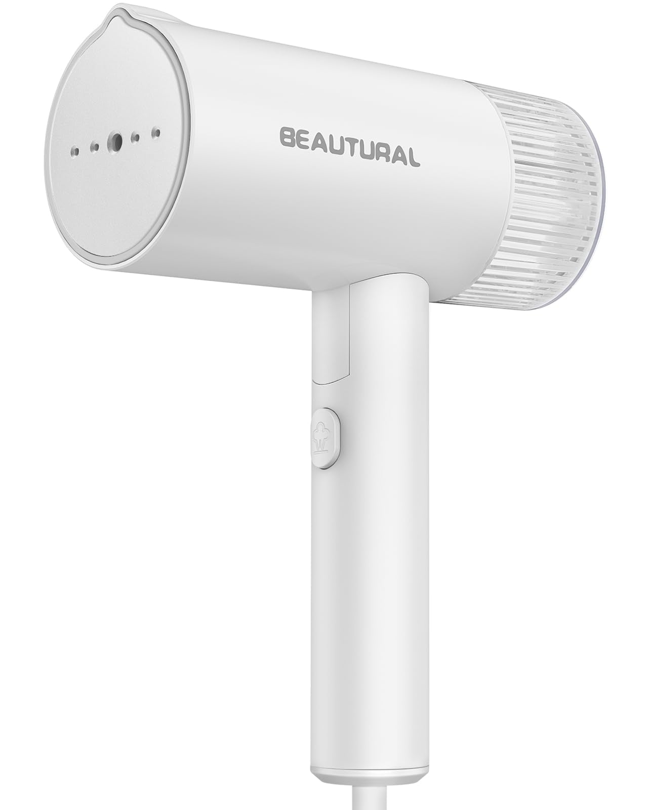 BEAUTURAL Travel Steamer for Clothes, Portable and Handheld, 1000W, White