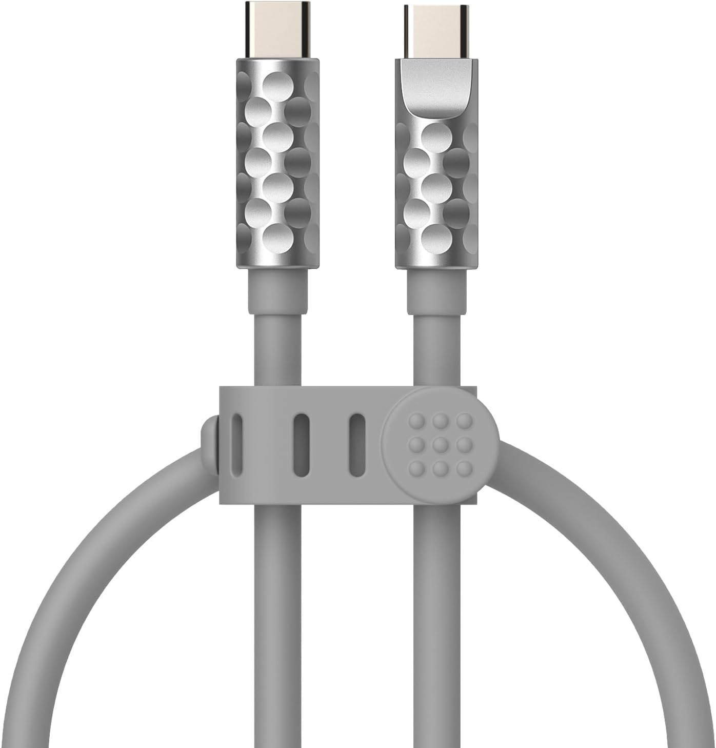 MFish USB C to USB C Cable 5FT, 240W Max Type-C Fast Charging Cord for iPhone 15/16/17 Series, iPad, MacBook and More (Grey Type c, 5Ft)