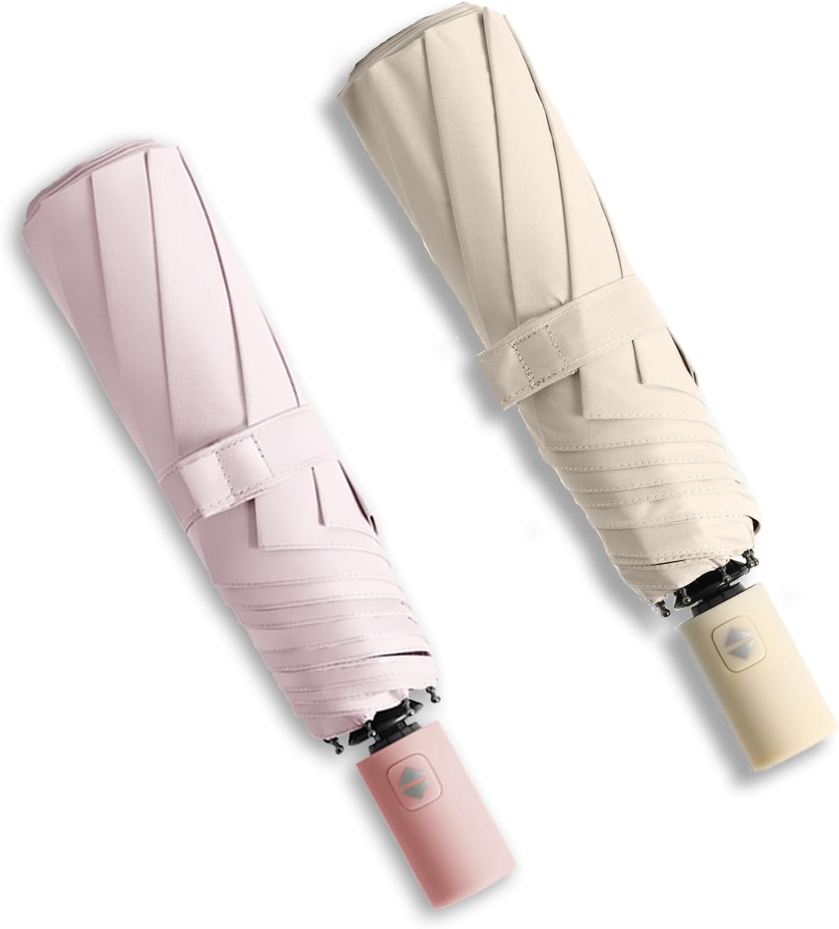 BAODINI Small UV Protection Travel Umbrella Compact for Rain and Sun UPF 50+ Windproof Portable 42 inch Umbrella for Women and Men