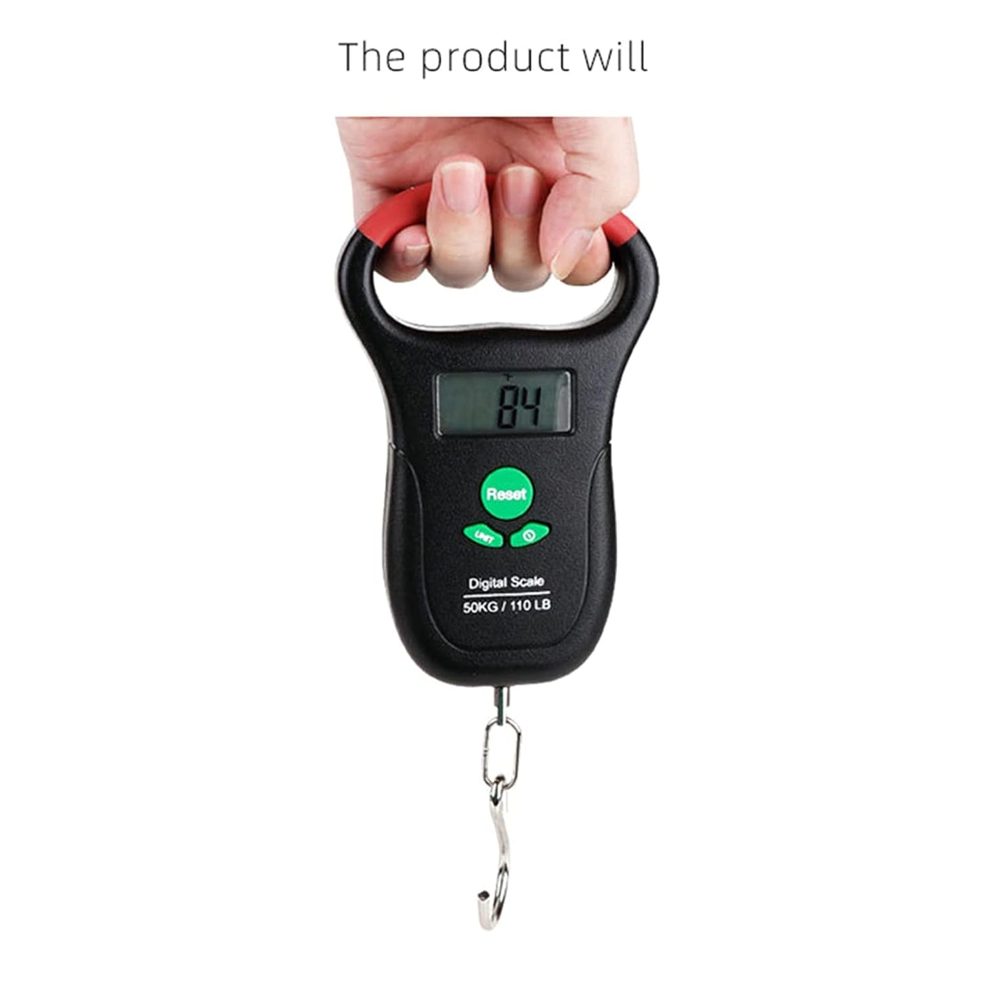 Portable Luggage Scale 110 High Travel Digital Hanging 50kg With Hook For Household ABS