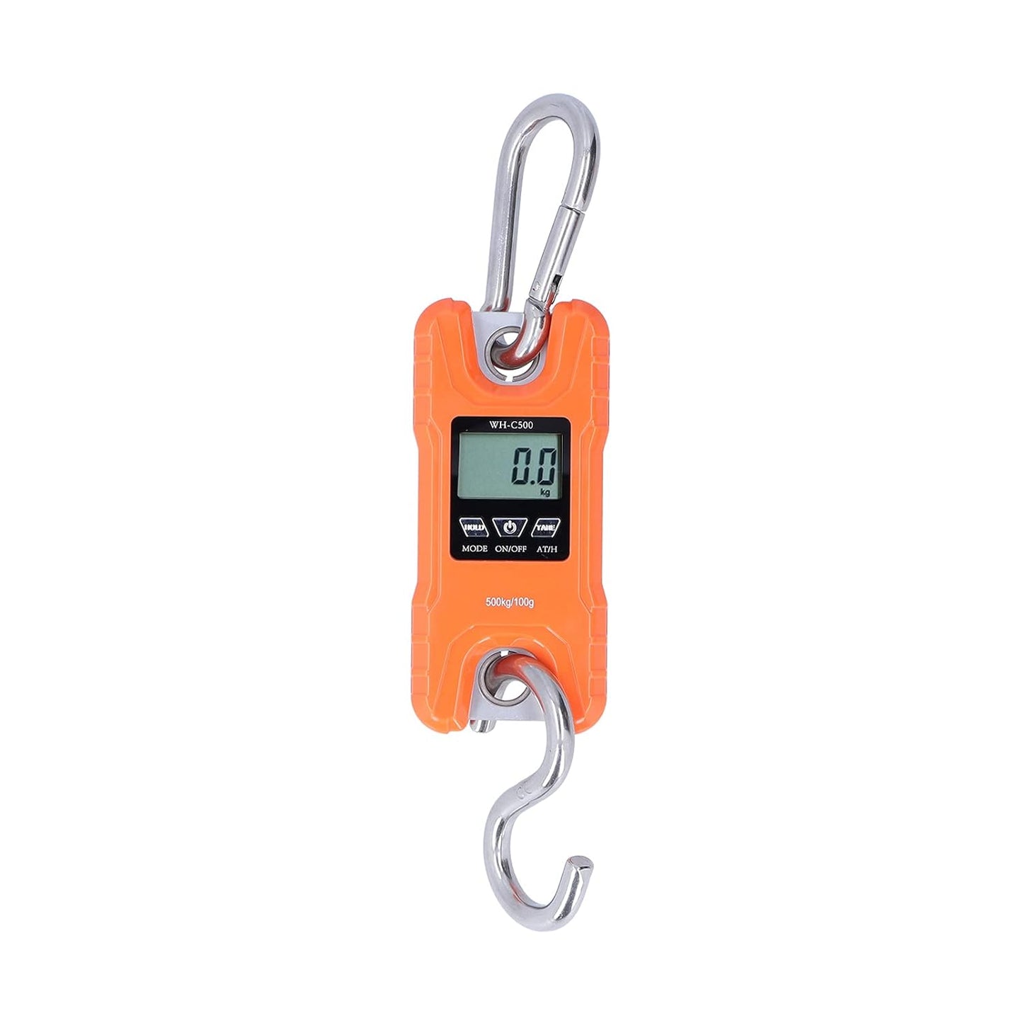 FLEXMAN Portable Electronic Hanging Scale LCD Display with ABS Engineering Plastic Shell 500kg (Yellow)