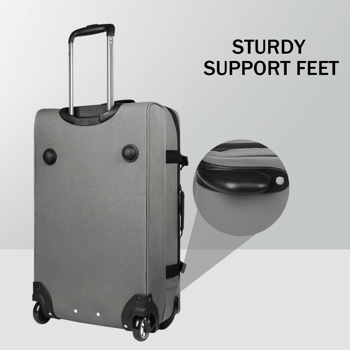 20'' Rolling Duffle Bag w/Wheels,Rolling Duffle Bag w/Handle,Carry on Luggage Travel Duffle Bags