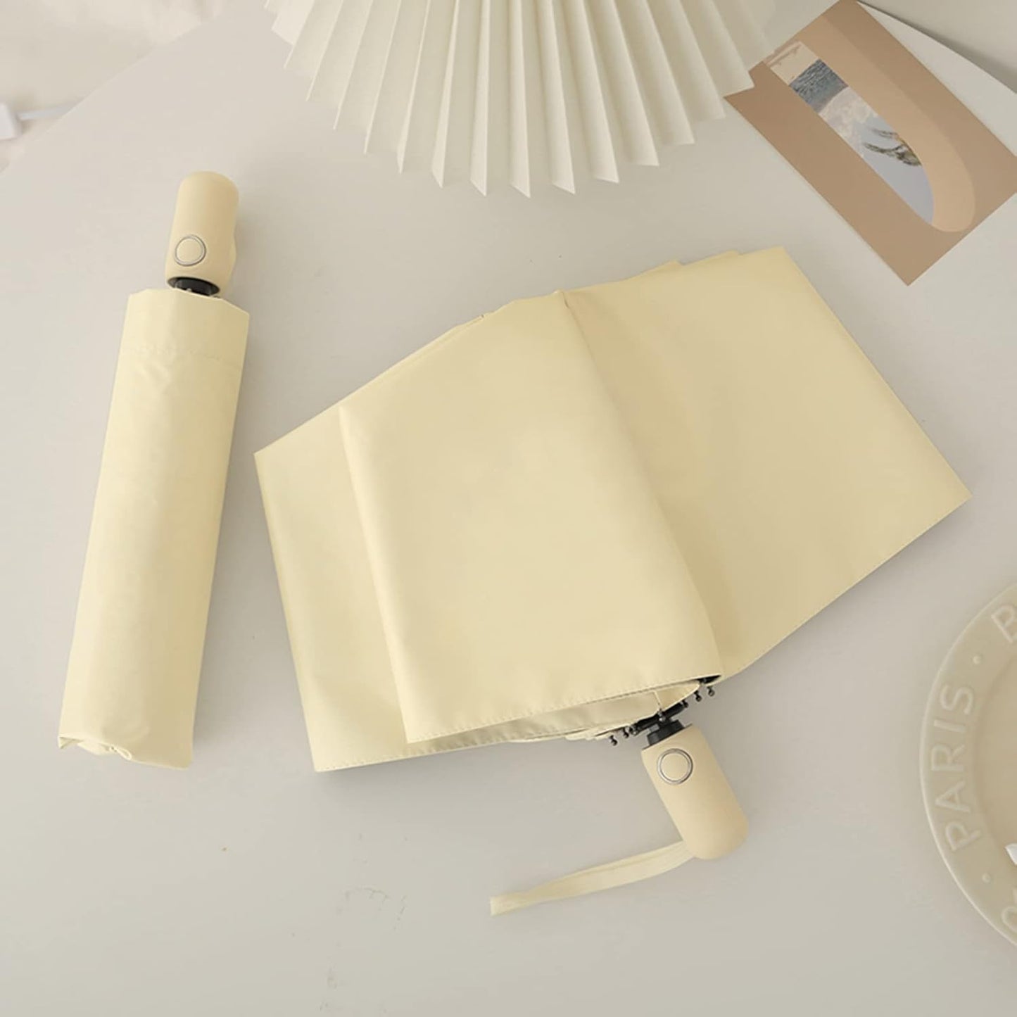 Sun Umbrella UV protection UPF 50+ Compact Portable travel Parasol Auto Open Close Windproof and Waterproof Folding Sun and Rain Small Umbrella For Walking