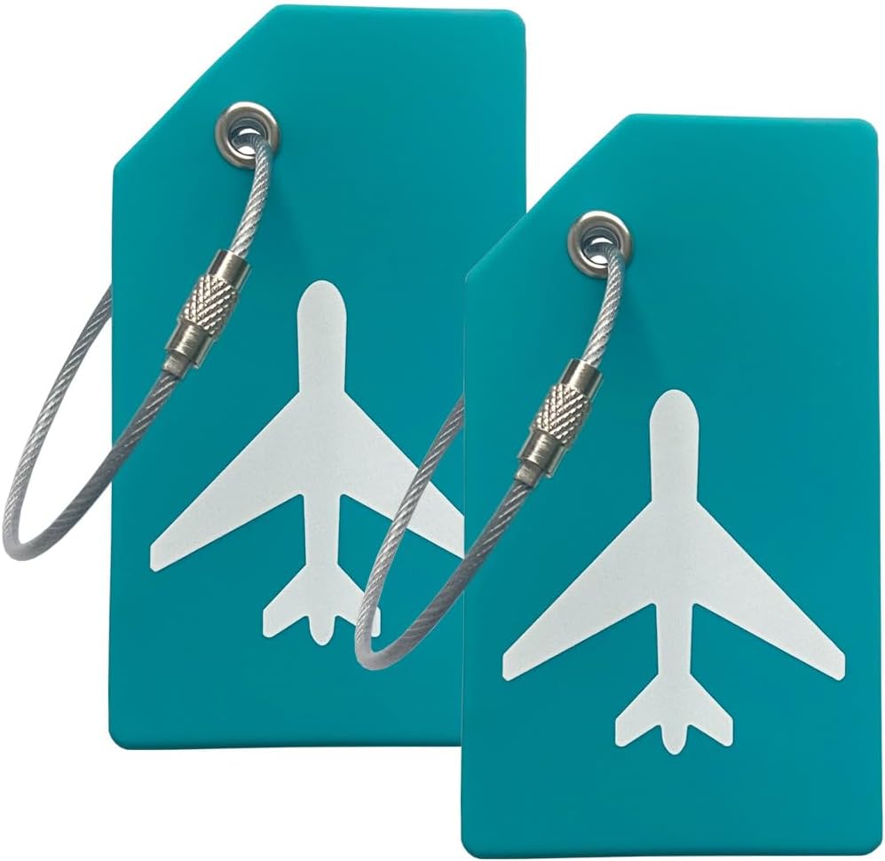 Silicone Luggage Tag with Name ID Card Perfect to Quickly Spot Luggage Suitcase