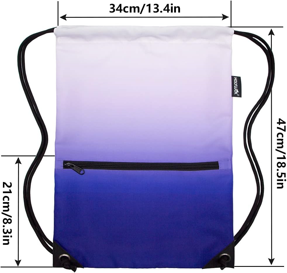 HOLYLUCK Drawstring Backpack Bag Sport Gym Sackpack