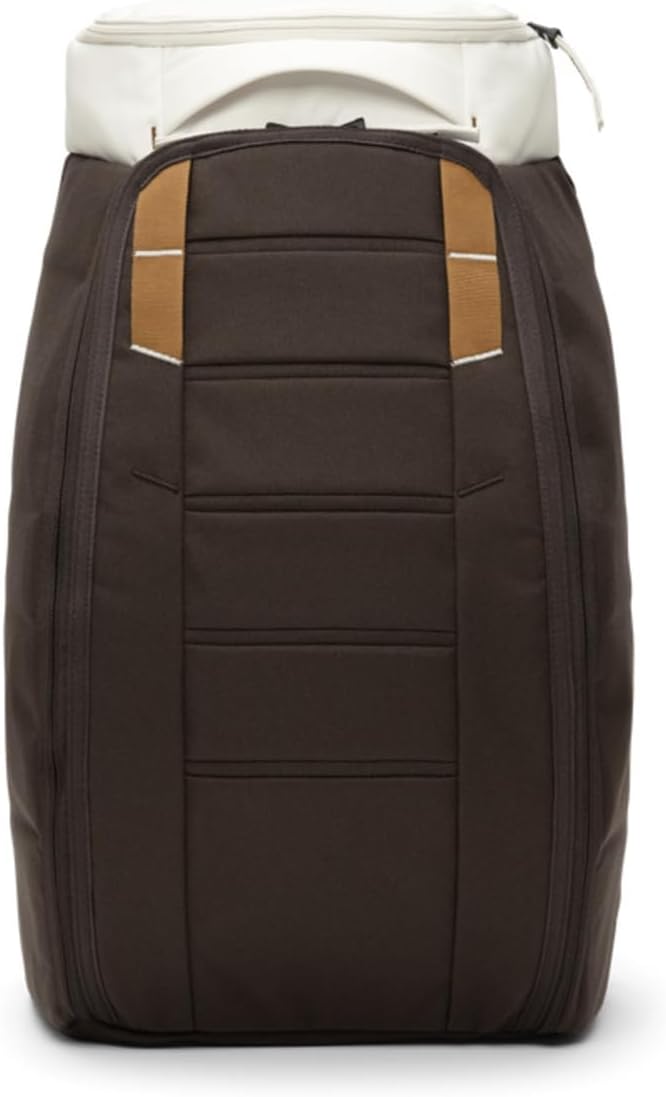 Db Journey The Hugger - Durable Travel Backpack with Laptop Compartment for Work & Gym, Luggage Backpack with Roller Bag Attachment, Full-Zip Main Compartment, 25L - Cappuccino