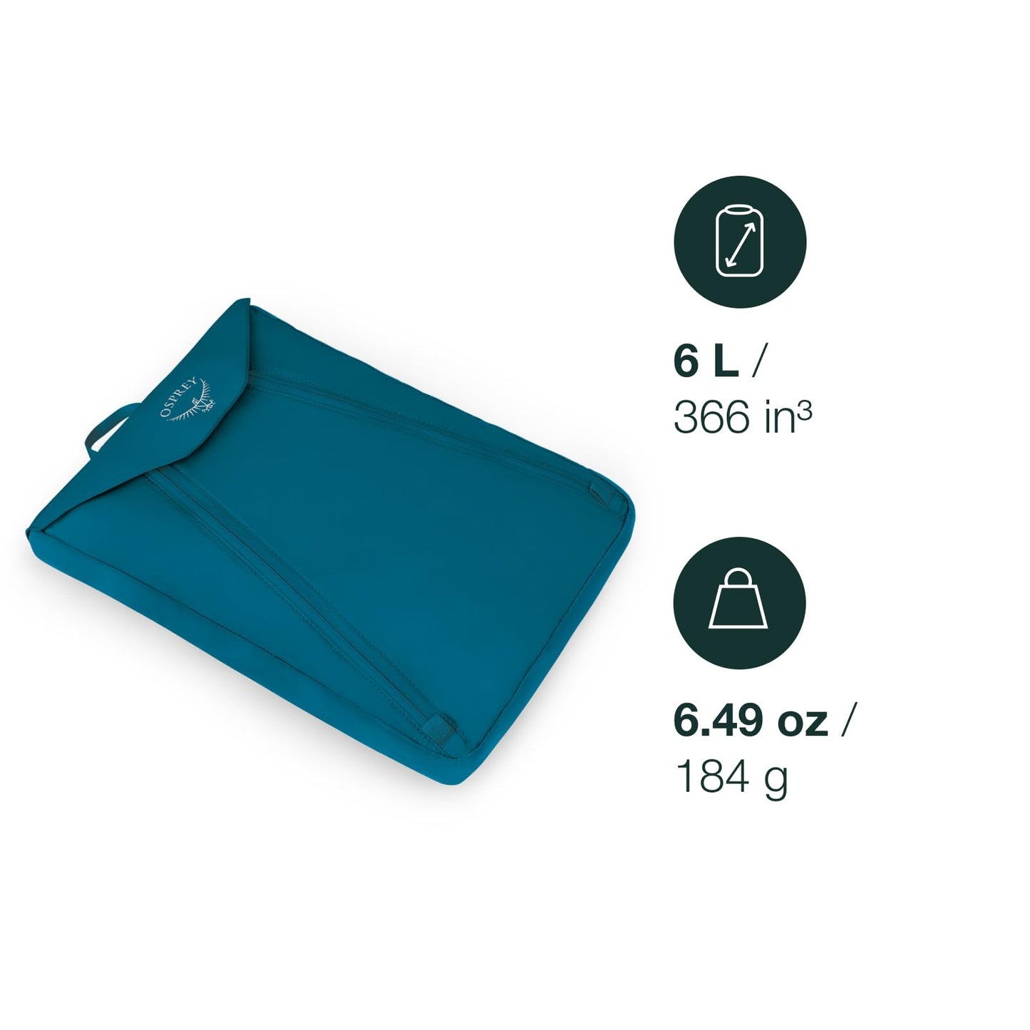 Osprey Ultralight Garment Folder Packing Organizer, Black