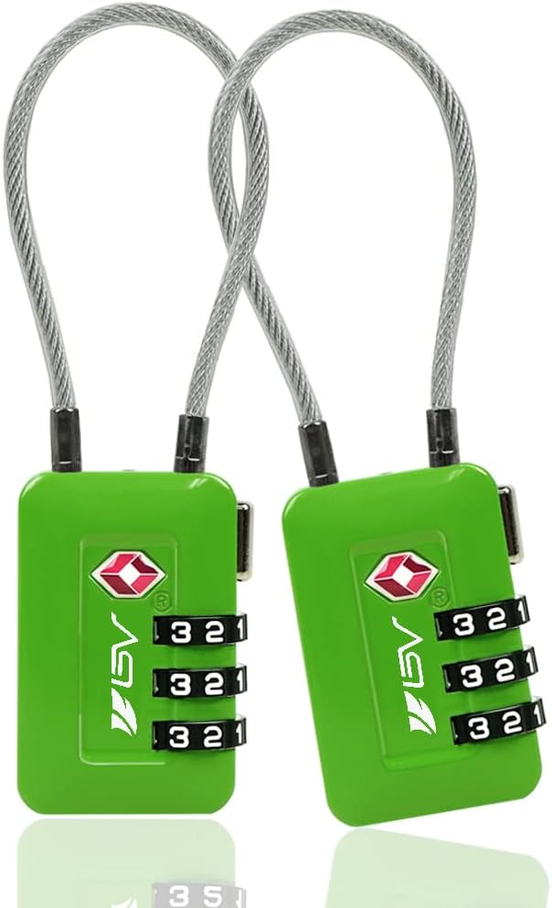 TSA Accpeted Luggage Travel Lock, Set-Your-Own Combination Lock for School Gym, Golf Bag, Locker