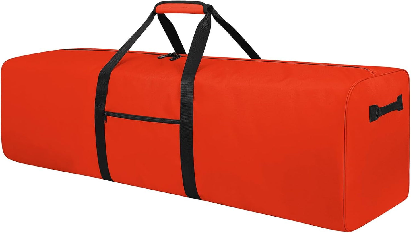 Urbanstand 48 Inch Travel Duffle Bag Extra Large Sport Equipment Duffel Bags with 2-way Lockable Zippers Orange