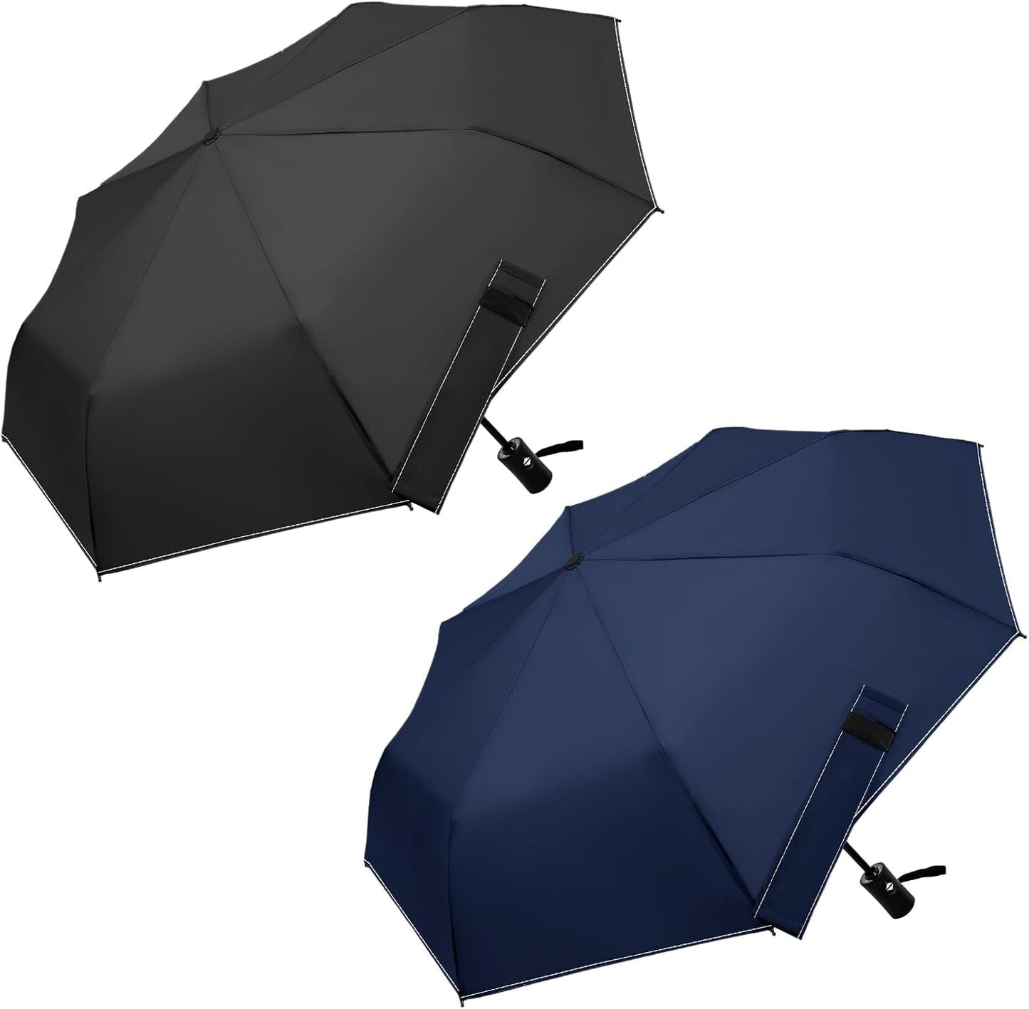 Compact Travel Windproof Umbrella, 43" Auto open/close Folding Quick Dry Umbrellas for Rain, Lightweight Portable Small for Backpack Car, less force to Fold for Women Men Kids, TSA Approved
