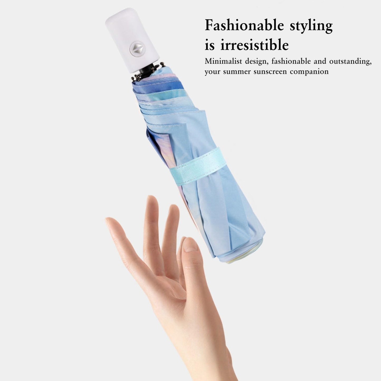 YumSur Compact Travel Umbrella - Windproof, Reinforced Canopy, Tested in 60mph Winds, Strong Reinforced Windproof Umbrella, One Touch Auto Open/Close for Men & Women