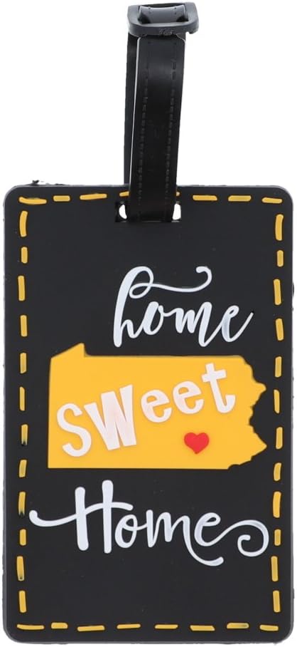 SandT Collection Home Sweet Home Luggage Tag - Set of 2 Funny & Unique Suitcase ID Holder