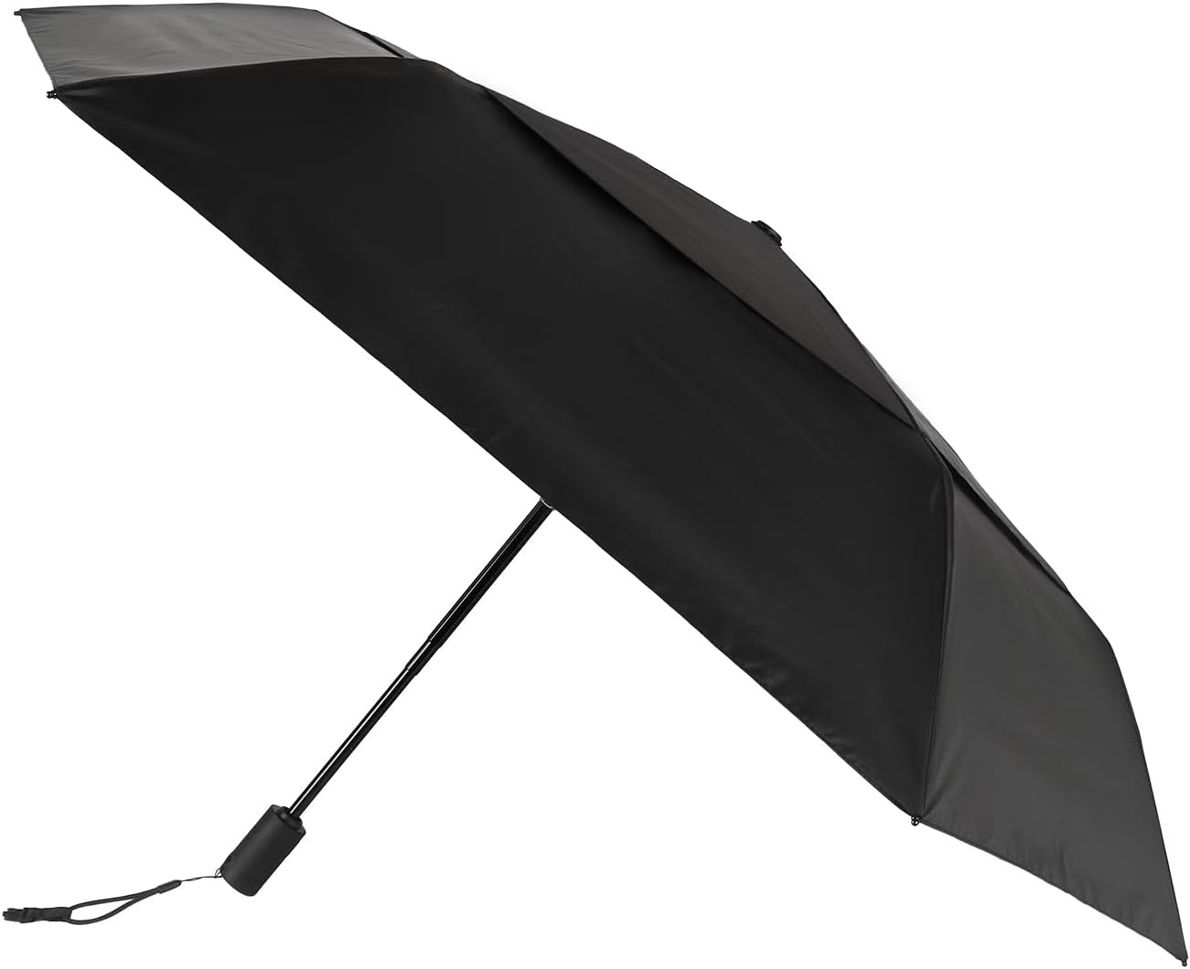 Outdoor Sun Automatic Folding Safe Shaft Umbrella - Repel Double Layered Windproof Travel Compact Umbrella for Rain