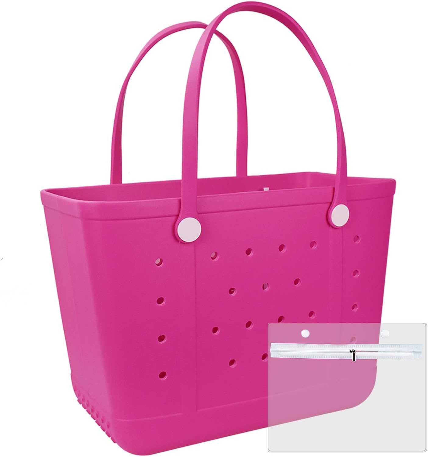 Tote Bag for Women - Large Rubber Beach Bag, Medium Waterproof Sandproof Travel Tote Bags for Beach Outdoor Sports
