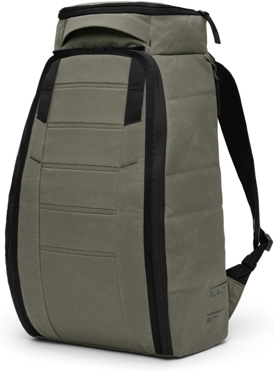 Db Journey The Hugger - Durable Travel Backpack with Laptop Compartment for Work & Gym, Luggage Backpack with Roller Bag Attachment, Full-Zip Main Compartment, 30L - Forest Green