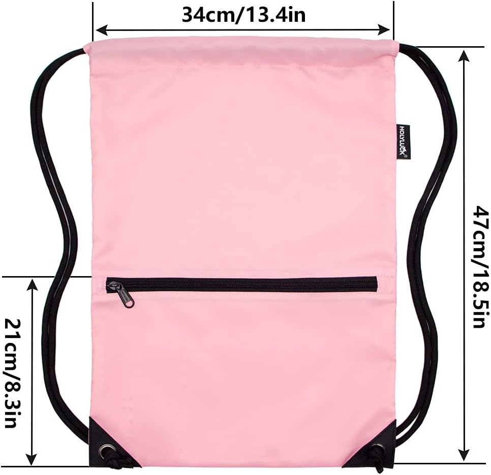 HOLYLUCK Drawstring Backpack Bag Sport Gym Sackpack
