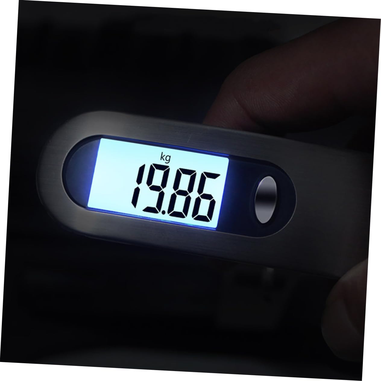 Portable Stainless Steel Digital Luggage Scale Adjustable Hook Weight Scale for Travel Compact for Luggage and Fishing Comfortable Handle