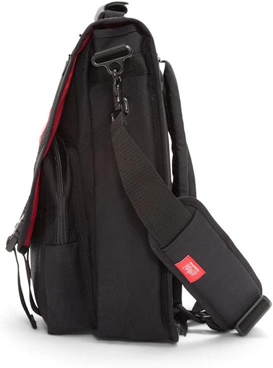 Manhattan Portage Commuter Laptop Bag Stylish Messenger Bag for Men & Women Durable Cordura Fits Up to 17" Laptop Ideal for Work College Travel (Black)