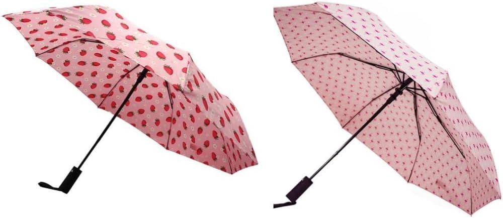 Nollia Windproof Automatic Travel Umbrella, Compact Portable with Reinforced Ribs for Sun & Rain