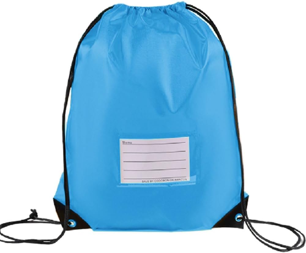 20 Pcs Drawstring Bags,Bulk Draw String Backpack, DIY Gym Sports Cinch Bag Sackpack for Women Men, Sky Blue