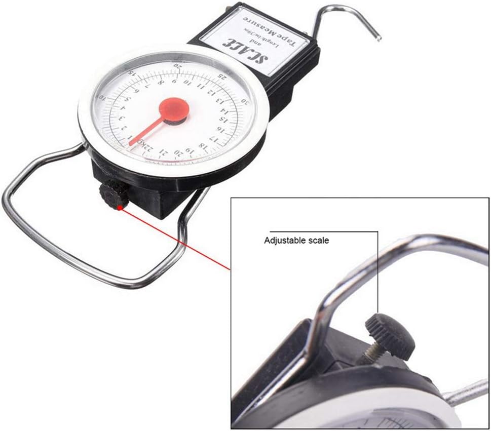 Portable Mini Fish Hook Scale Spring Scale, Mini Dial Measure Hanging Hook Weighing Scale Portable