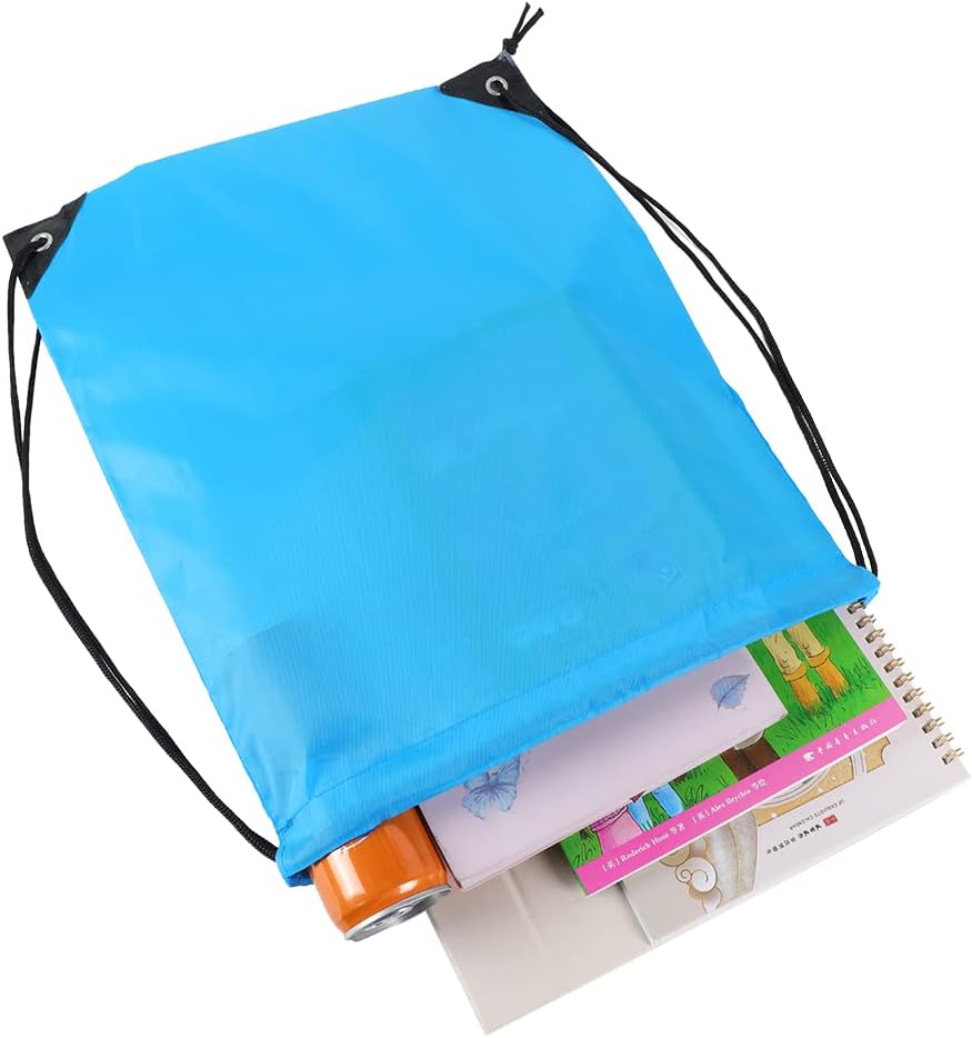 Bulk Drawstring Bags, Polyester Draw String Bags, Gym Sports Cinch Bag Drawstring Backpack for Women Men